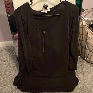 Black zipper top